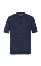 Frescobol Carioca Perforated Knit Wool Polo