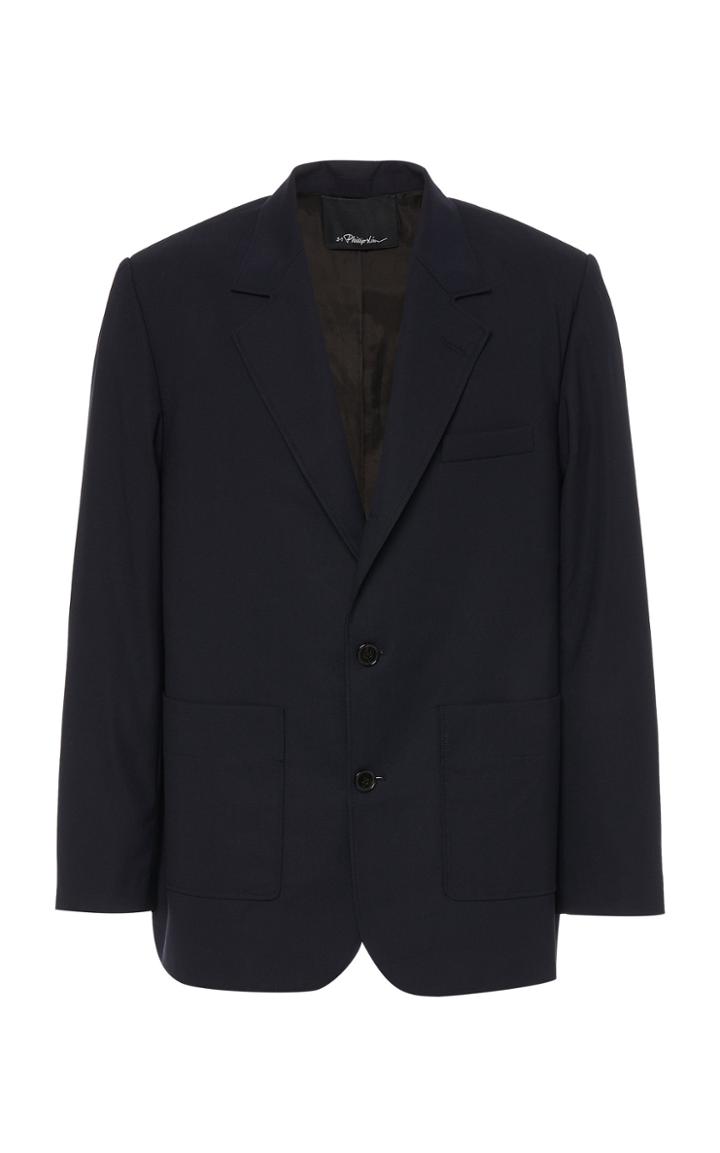 Moda Operandi 3.1 Phillip Lim Wool Poplin 3 Button Blazer Size: 36