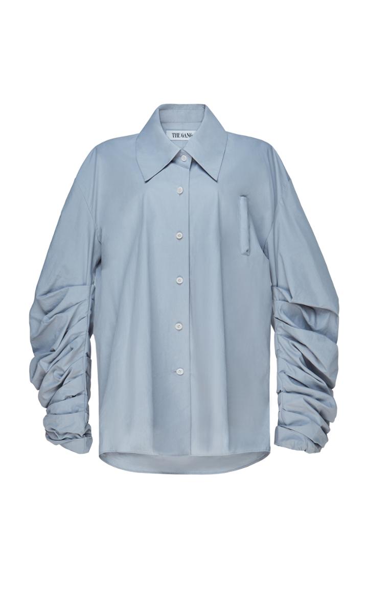 The Gang Oversized Cotton Tucked Sleeve Top