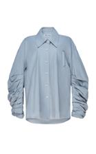 The Gang Oversized Cotton Tucked Sleeve Top