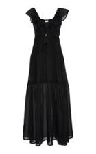 Suboo Salino Silk Ruffled Maxi Dress