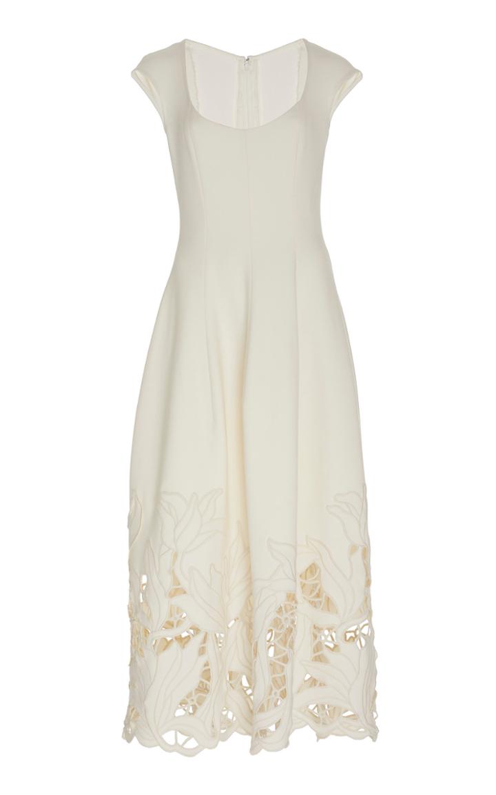 Moda Operandi Oscar De La Renta Embellished Cady Dress Size: 0