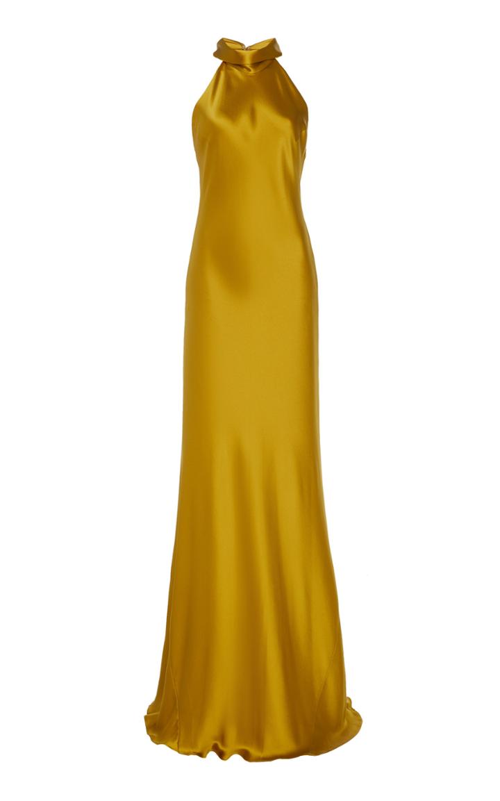 Galvan Sienna Sleeveless Satin Gown