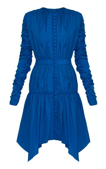 Lado Bokuchava Cotton-blend Tiered Draped Dress