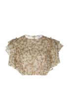 Sir The Label Annalie Cropped Printed Cotton-blend Top Size: 0