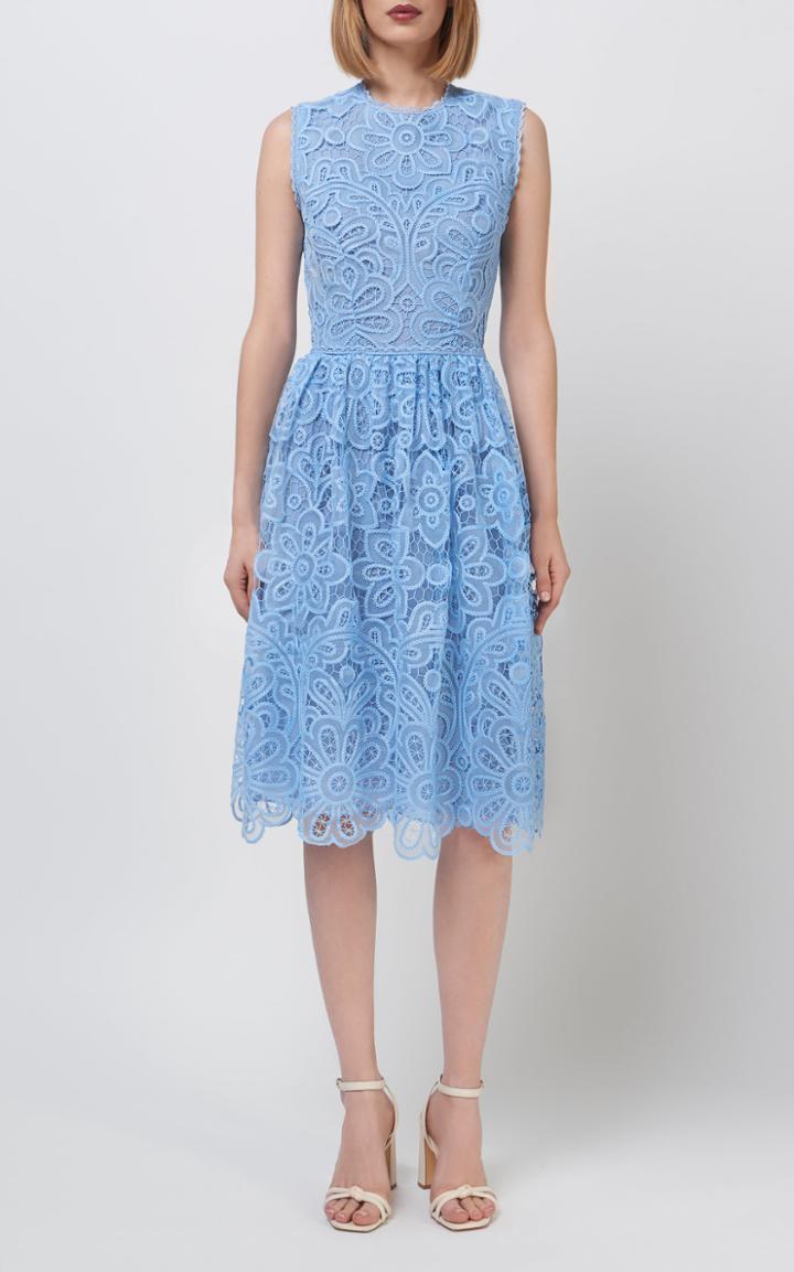 Moda Operandi Costarellos Payton Guipure-lace Organza Dress