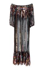 Carolina K Charo Sequin Silk Georgette Maxi Dress