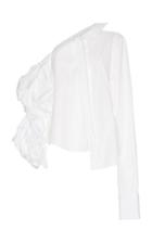 Tuinch Off The Shoulder Button Down Shirt