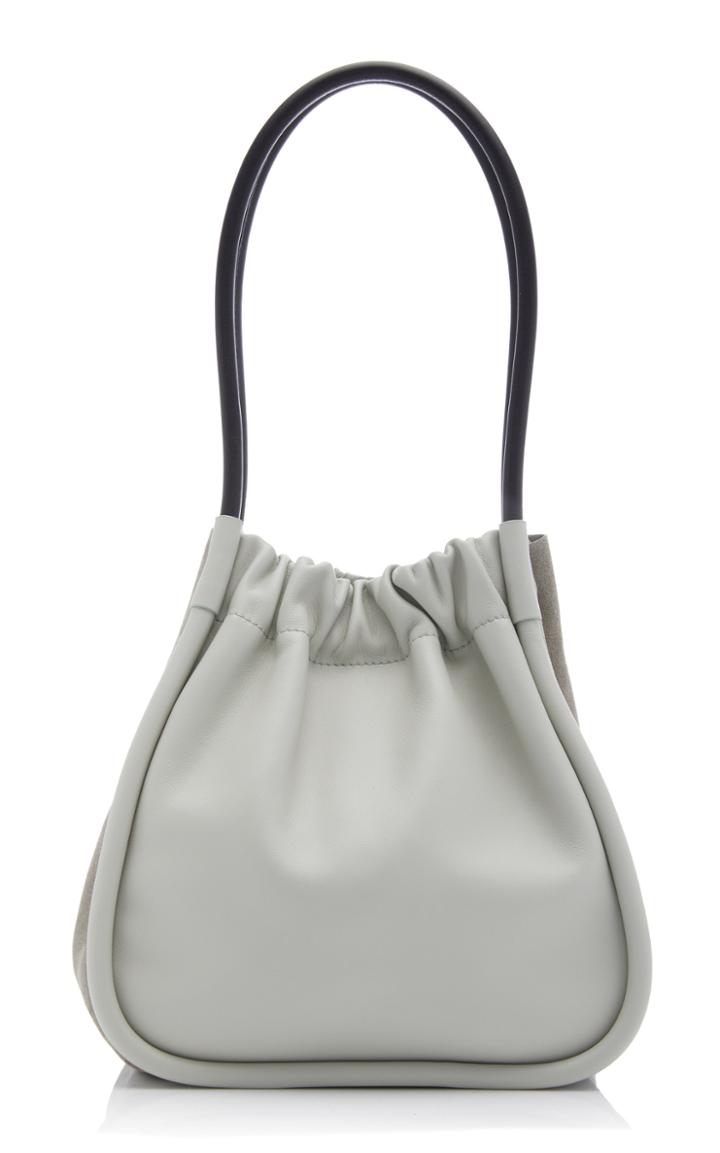 Moda Operandi Proenza Schouler Xl Leather And Suede Ruched Tote