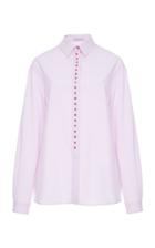 Agnona Superfine Tailoring Poplin Cabochon Shirt