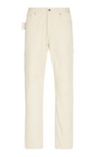 Bottega Veneta White Cotton Straight-leg Pants Size: 50