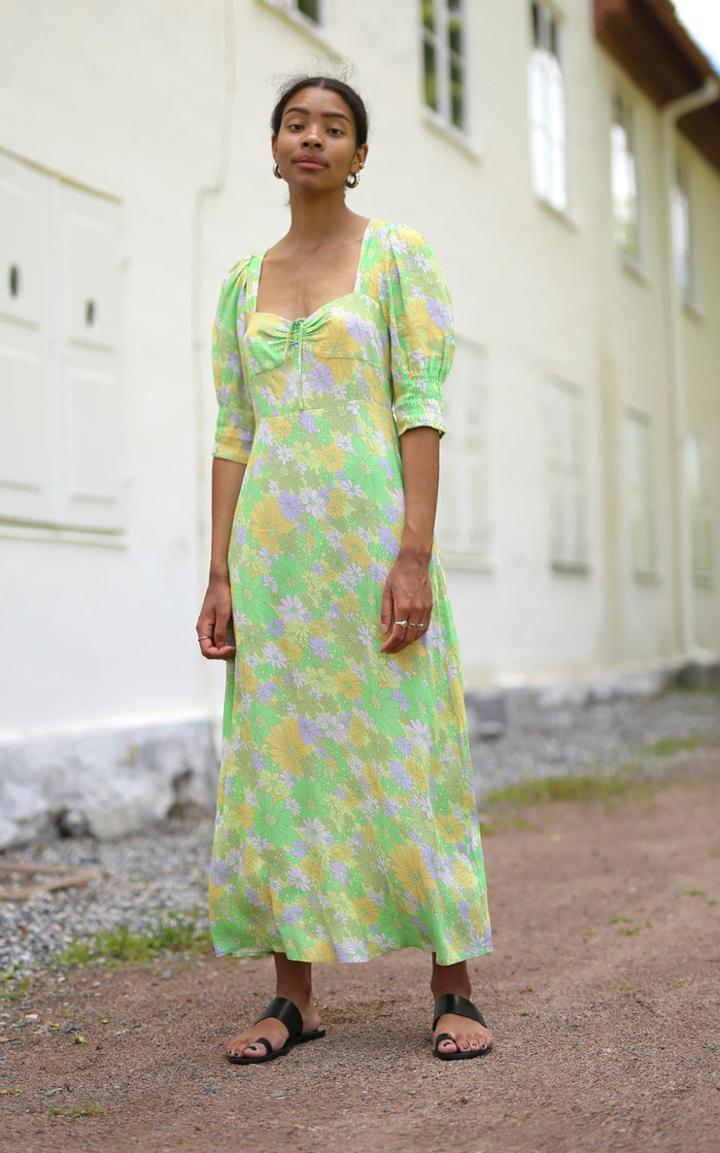 Moda Operandi Rixo Naomi Daisy-print Crepe Midi Dress