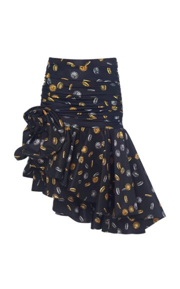 Moschino Coins Print Ruffle Skirt