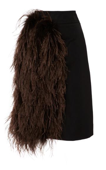 Cf. Goldman Feathered Pencil Skirt