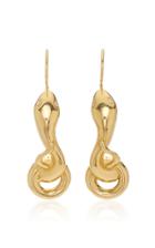 Christina Alexiou Small Snake Earrings