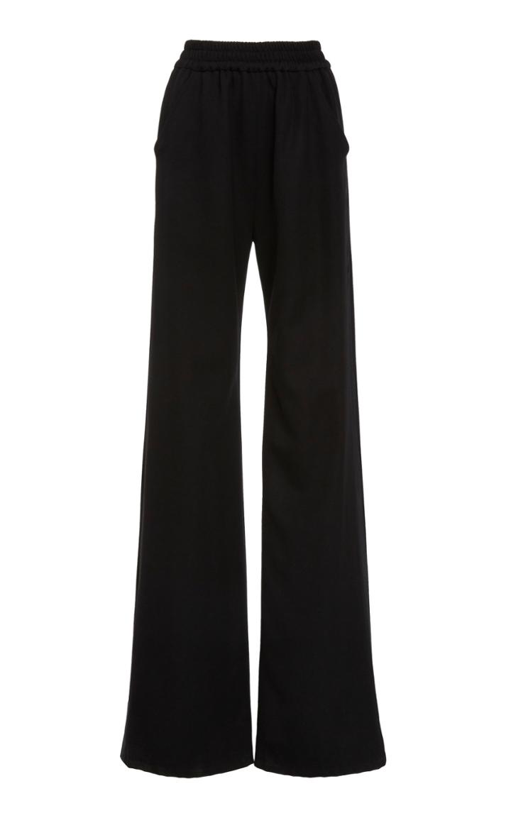 Brandon Maxwell Tuxedo Wide-leg Wool Pants