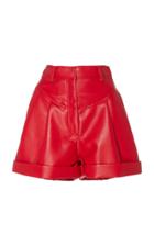 Philosophy Di Lorenzo Serafini Quilted Faux Leather Shorts