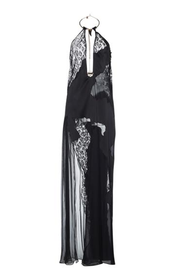Roberto Cavalli Embellished Keyhole Dress