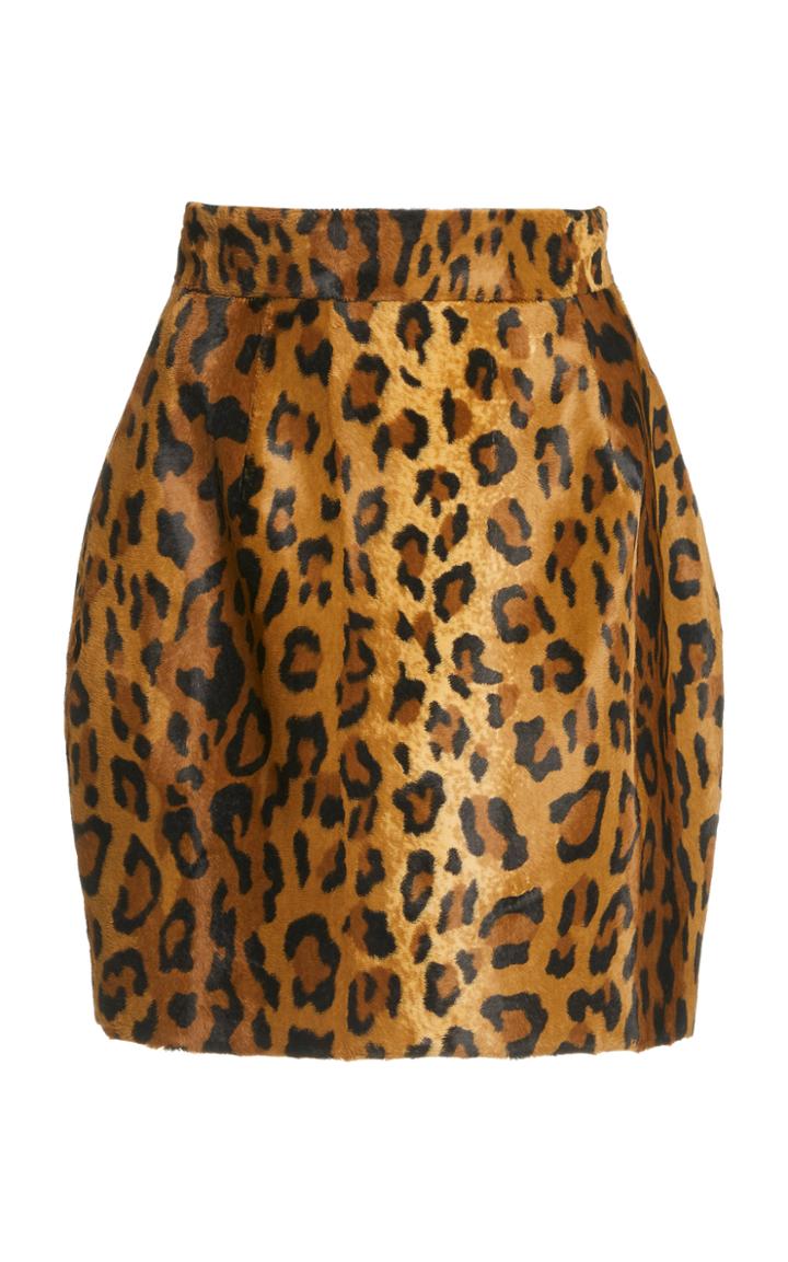 Moda Operandi Khaite Eiko Printed Cotton-blend Mini Skirt