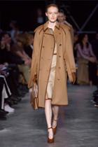 Burberry Leather Trim Coat