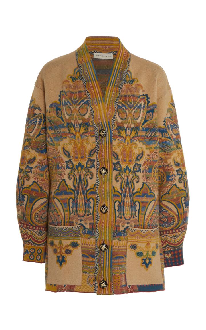 Etro Jacquard Knit Cardigan
