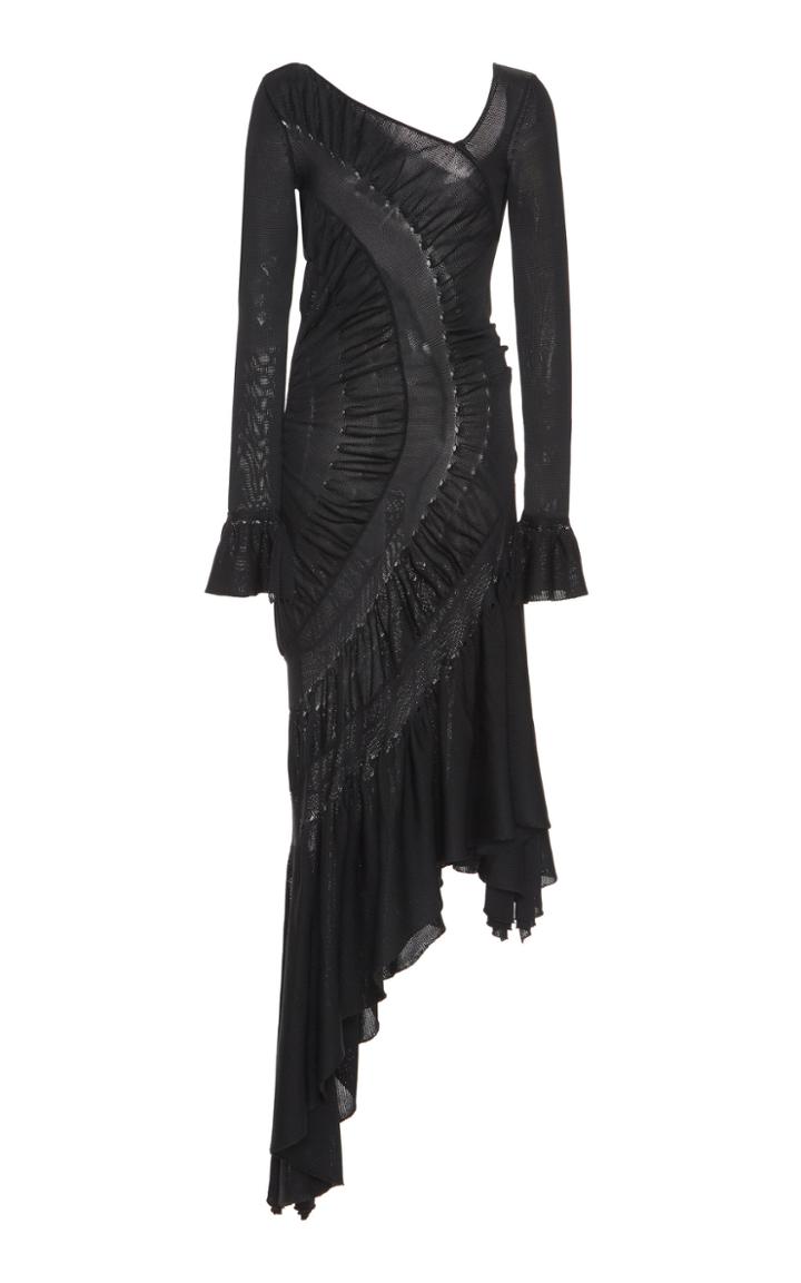 Roberto Cavalli Mesh Knit Midi Dress