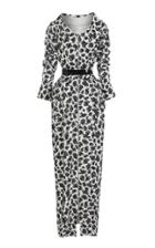 Maticevski Pulsar Embellished Satin Jacquard Midi Dress
