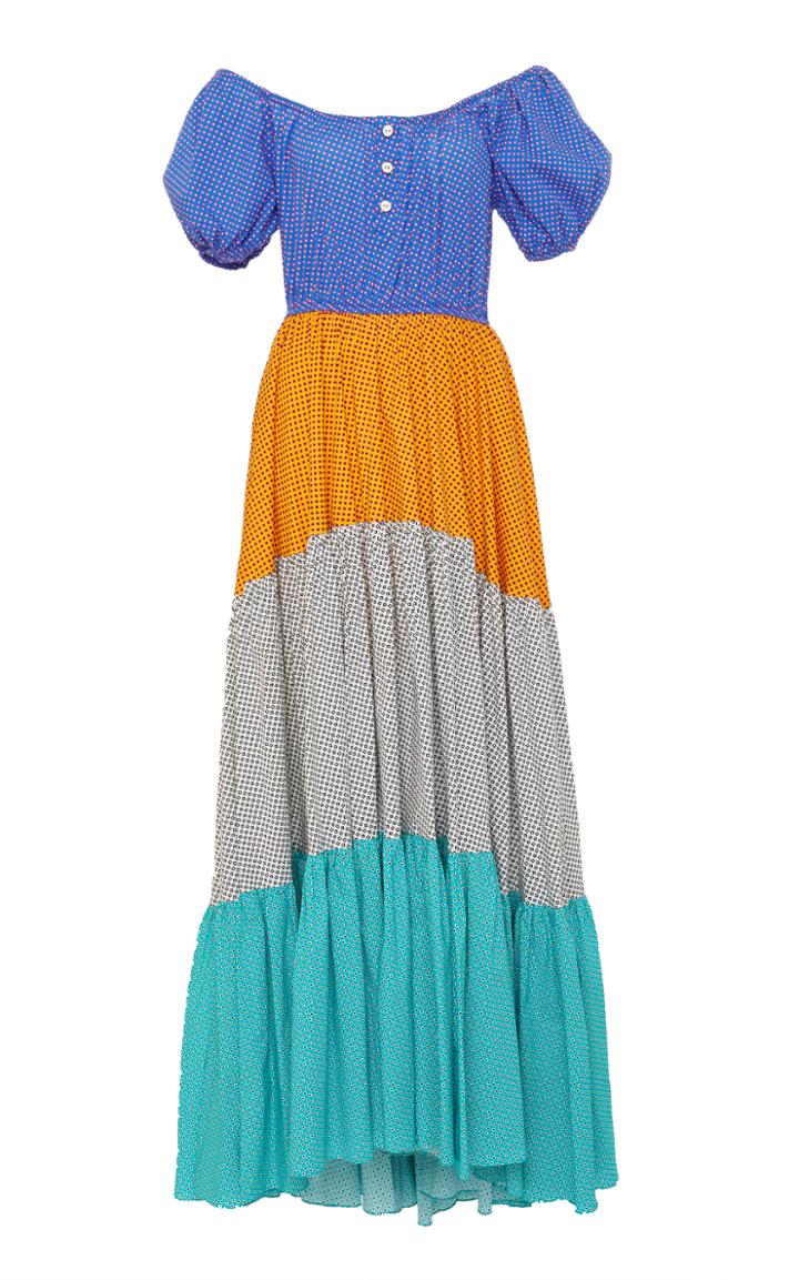 Caroline Constas Bardot Maxi Dress