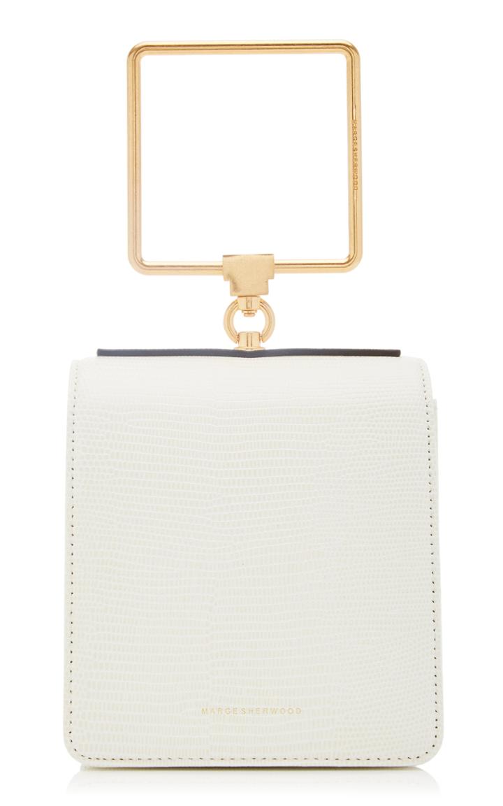 Marge Sherwood Pump Handle Leather Bag