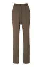 Peter Do Ankle-slit Twill Slim-leg Pants Size: 34