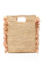 Nannacay Alapaki Fringed Woven Raffia Bag