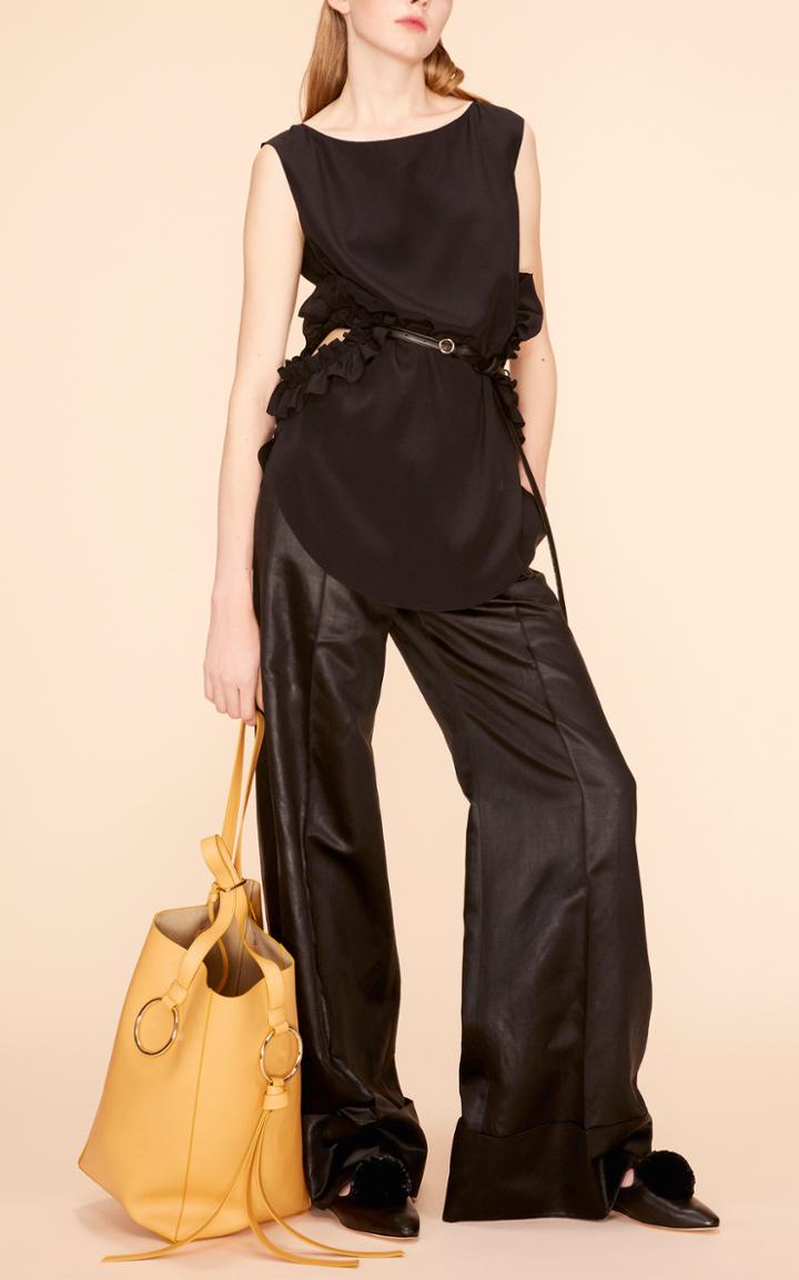 Nina Ricci Sleeveless Crpe De Chine Top