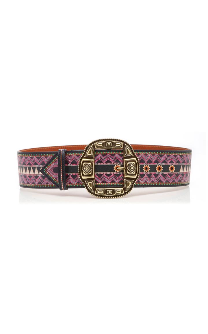 Etro Embellished Leather Belt