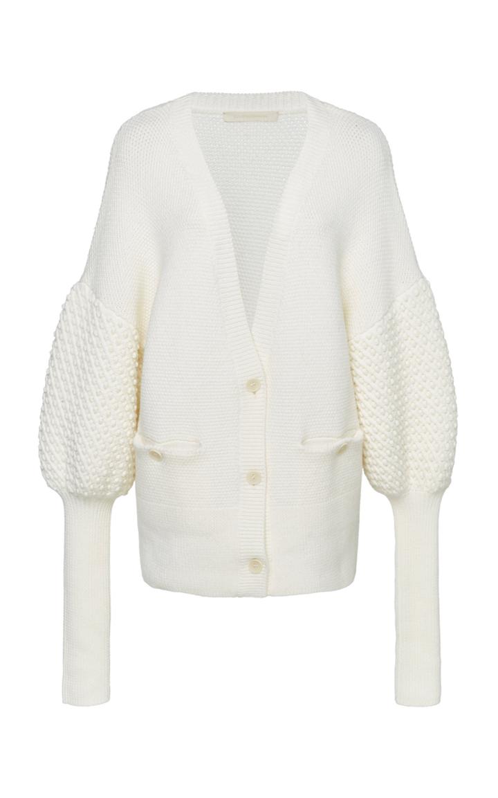 Jonathan Simkhai Oversized Wool Cardigan