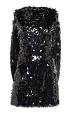 Nervi Marina Cape-effect Sequined Chiffon Mini Dress