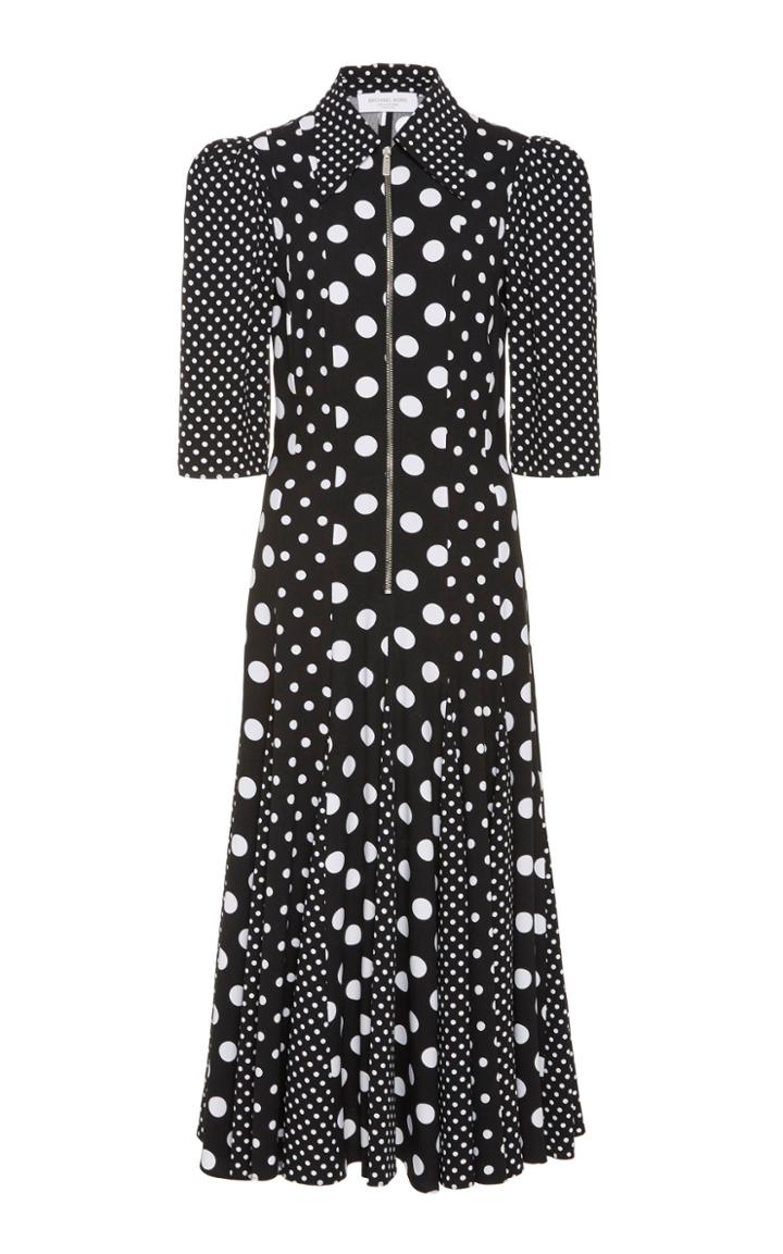 Michael Kors Collection Printed Crepe Midi Dress