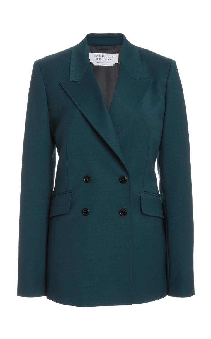 Moda Operandi Gabriela Hearst Angela Stretch-wool Double-breasted Blazer