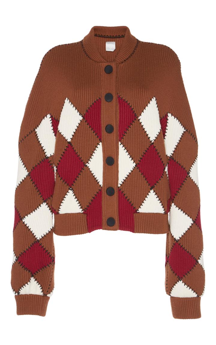 Huishan Zhang Wilma Bomber Knit Jacket