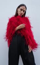 Magda Butrym Medford Feather Cape Jacket