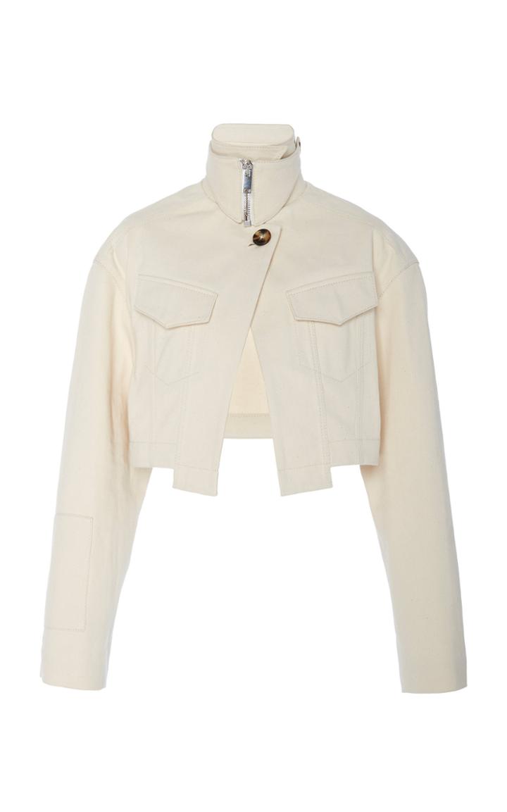Proenza Schouler Cropped Denim Canvas Jacket