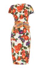 Lena Hoschek Leticia Printed Cotton-blend Knee-length Dress
