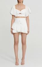 Moda Operandi Significant Other Thalia Dotted Cotton Mini Skirt