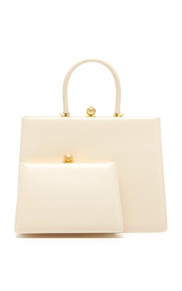 Ratio Et Motus Twin Frame Leather Top Handle Bag