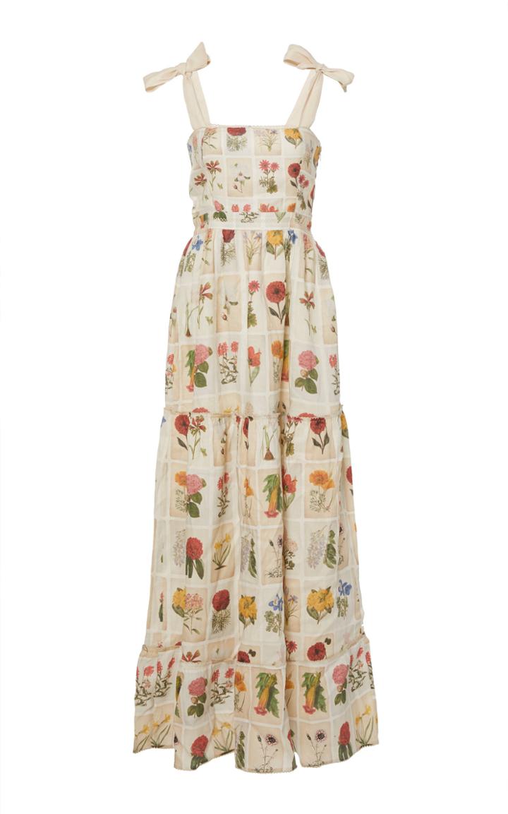 Agua By Agua Bendita Herbarium Linen Dress