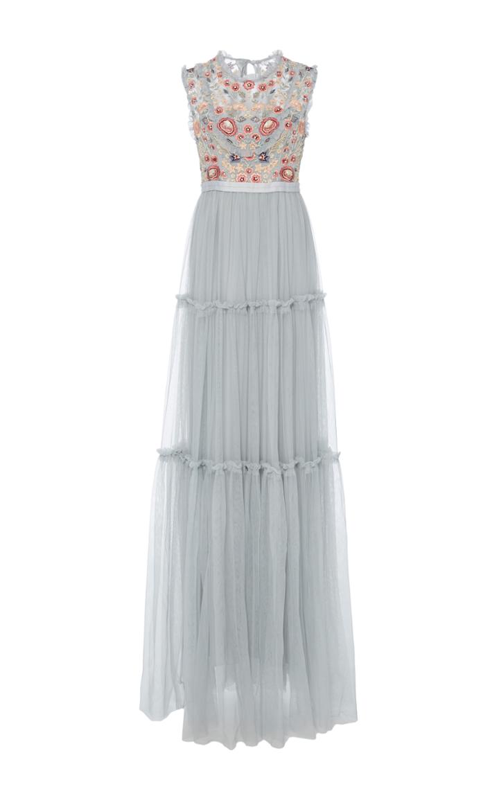 Needle & Thread Sundaze Embroidered Tulle Gown