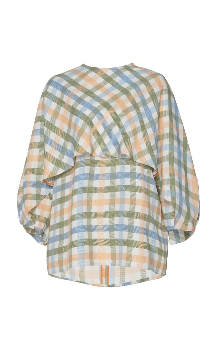 Cyclas Plaid Jersey Top