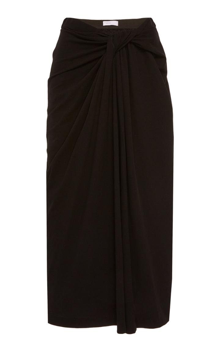 Rosetta Getty Twisted Cotton-jersey Midi Skirt