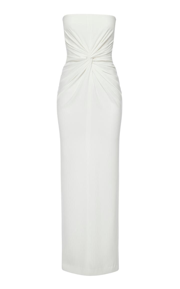 Alex Perry Brooklyn Ruched Strapless Gown