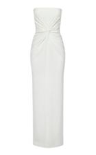 Alex Perry Brooklyn Ruched Strapless Gown