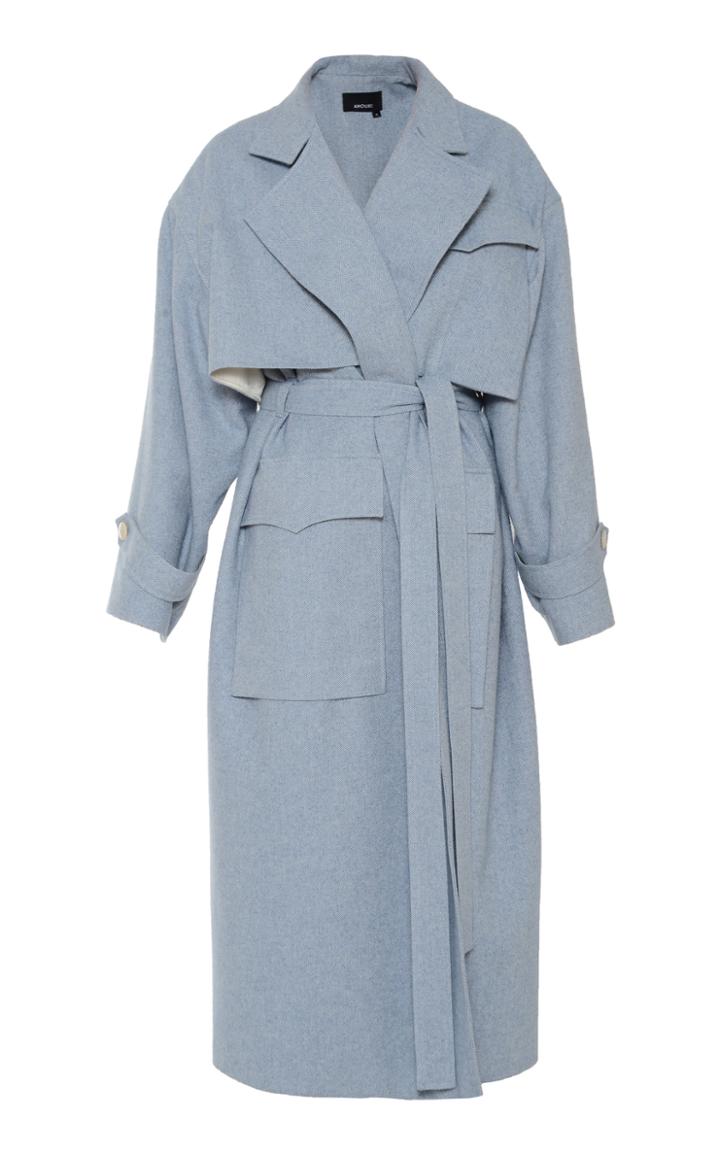 Moda Operandi Anouki Oversized Tweed Trench Coat